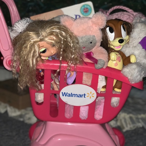 Pink “Walmart” Shopping Cart FULL of Toys!! - Picture 1 of 5